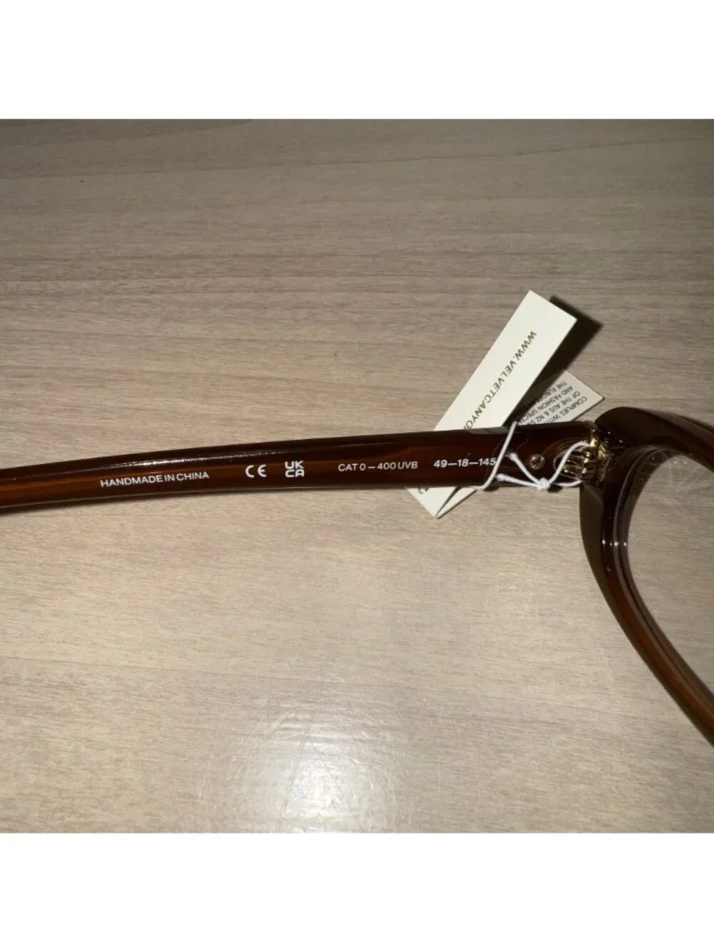 NWT Velvet Canyon Velvetines Chocolate Brown Optical Glasses 49-18-145